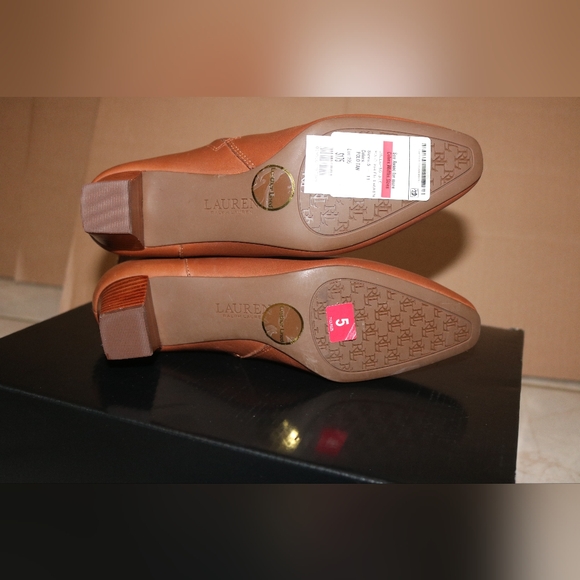 Lauren Ralph Lauren Willa (Deep Saddle Tan) Women's Shoes-Size 5 - Picture 5 of 14